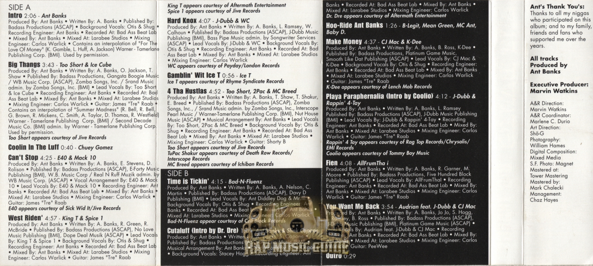 Ant Banks - Big Thangs: Cassette Tape | Rap Music Guide Ant Banks - Big Thangs: Cassette Tape | Rap Music Guide